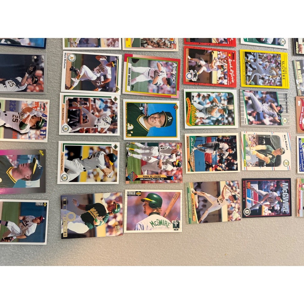 Mark McGwire Baseball Card Lot 80 A's Cardinals Inserts Topps Donruss Upper - Picture 8 of 13